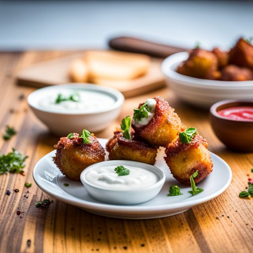 Savory and Beer-Infused Appetizer Recipe: Bacon Goat Cheese Poppers with Sour Cream Dip