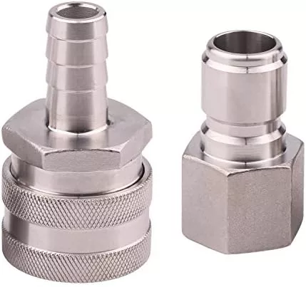 Upgrade Your Brewing Game with DERNORD Stainless Steel Quick Disconnect Set – Time-saving, Convenient, and High Quality!