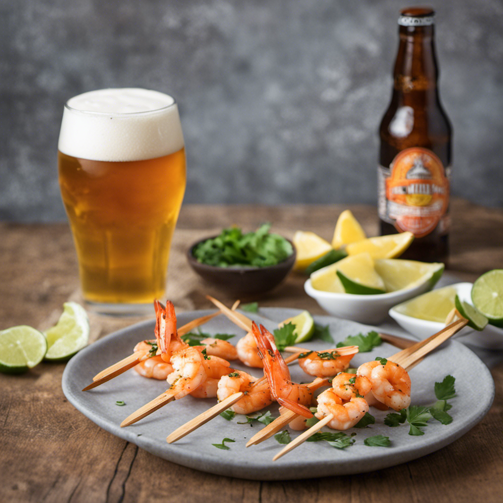 Beer-Infused Delight: Sierra Nevada Hazy IPA Shrimp Skewers – A Flavorsome American Craft Culinary Experience!