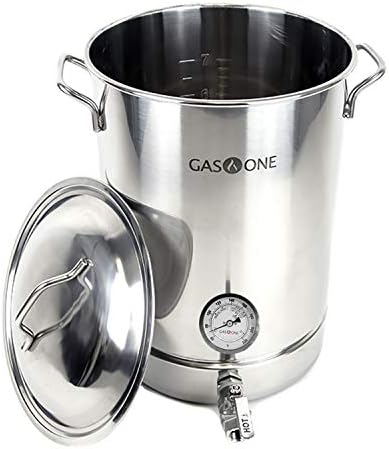 Brew like a pro with the GasOne 8 Gallon Stainless Steel Home Brew Kettle – all you need in one set!