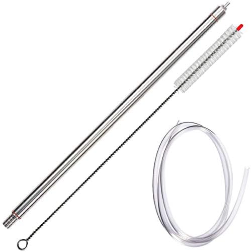 Ultimate Homebrew Filling Kit – Stainless Steel Bottle Filler 14″ with Tubing & Brush by Ubrewusa