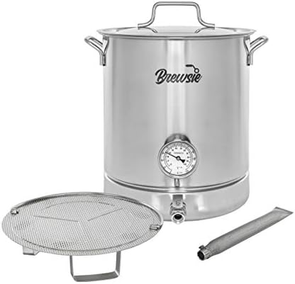 Introducing the Ultimate BREWSIE Stainless Steel Home Brew Kettle: Perfectly Crafted for Brewing Perfection!