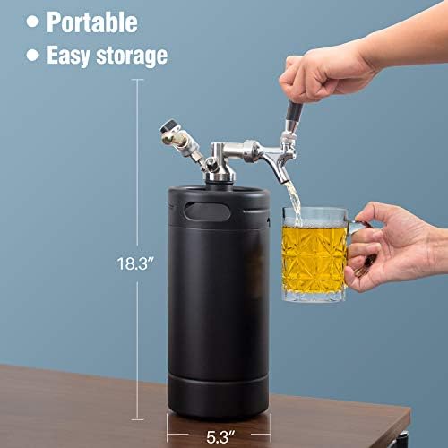 Revolutionize Your Beer ‌Drinking ‍Experience with TMCRAFT's 128oz Growler Tap ‌System!