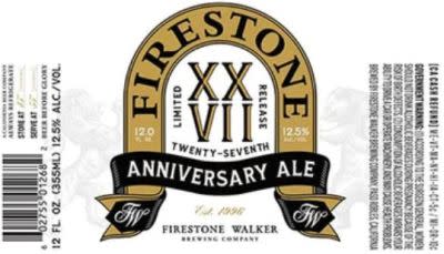 Firestone Walker 27 (XXVII Twenty-Seventh Anniversary Ale) Review